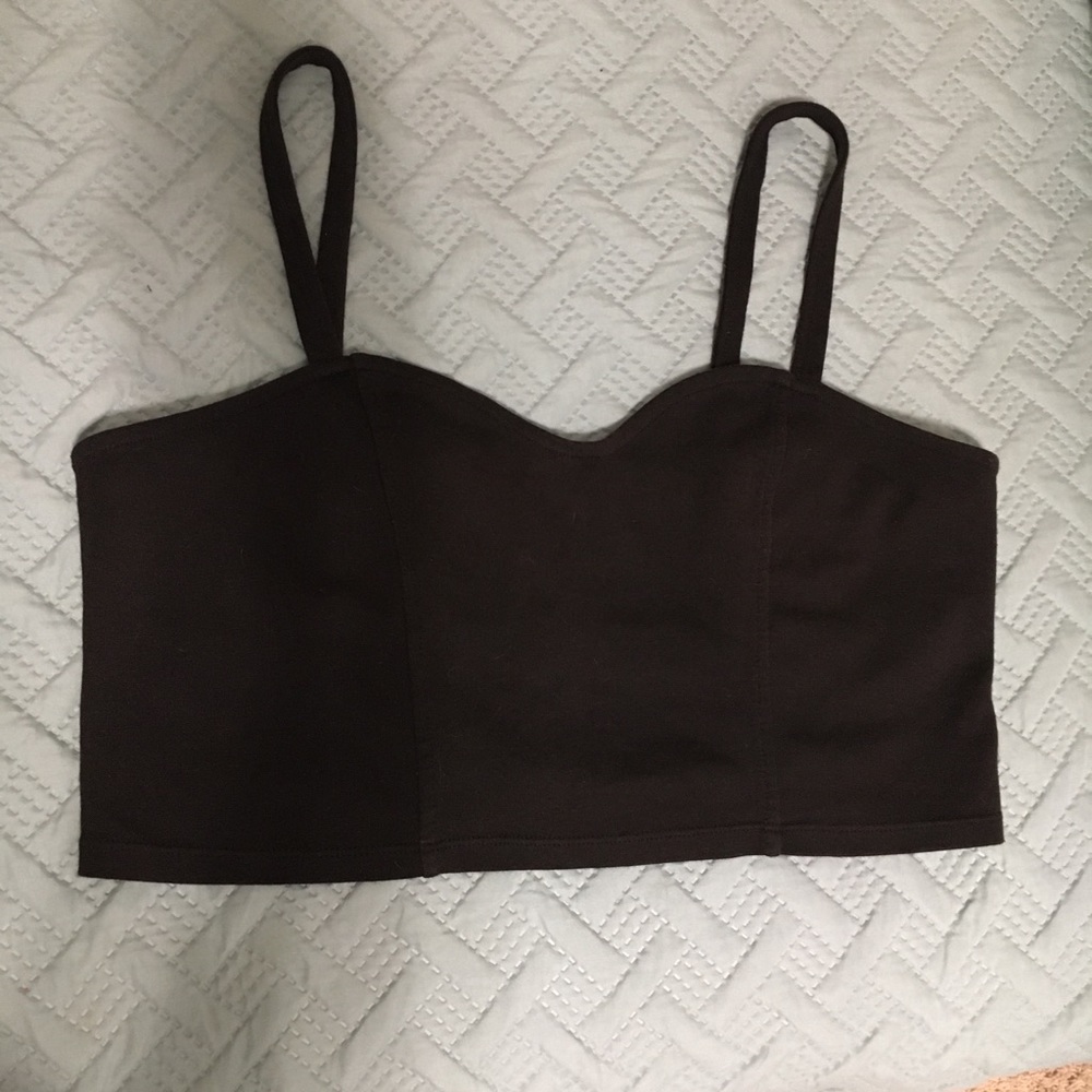 Black crop top
